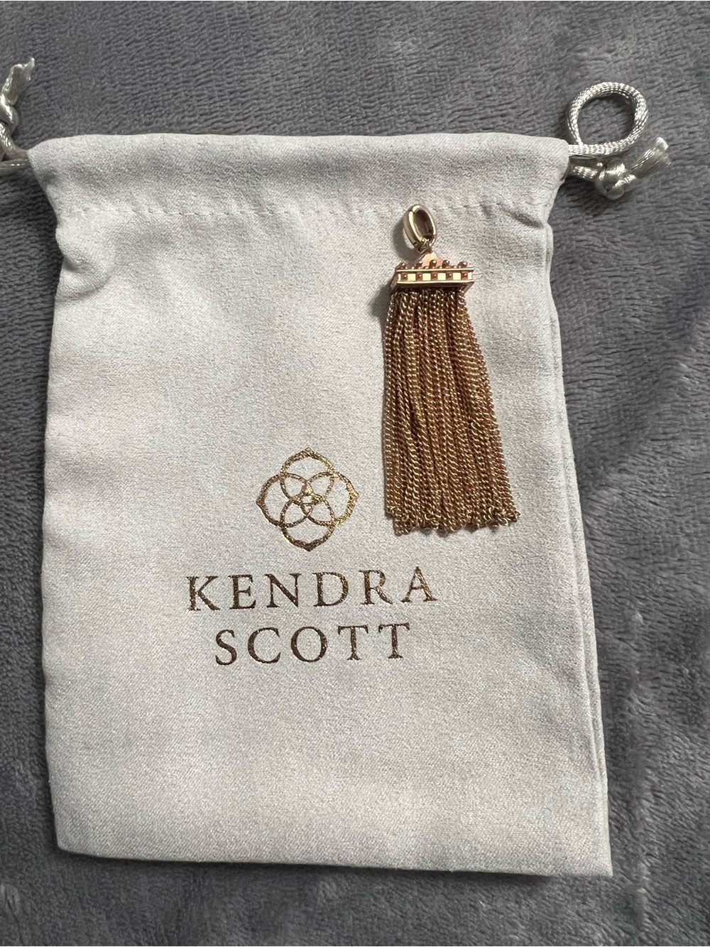 Kendra Scott Rose Gold Chain Tassel Charm
